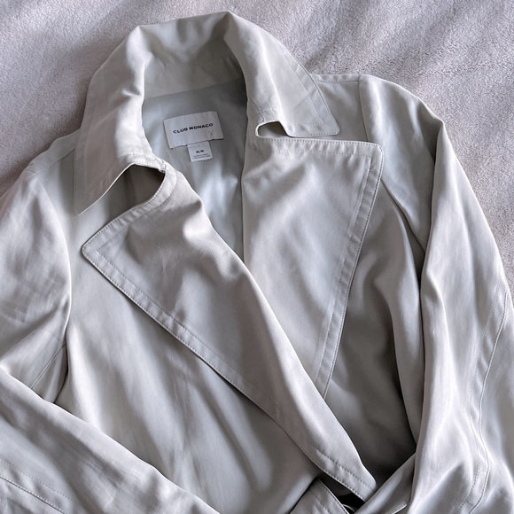 CLUB MONACO // “Gideon” tan open belted trench (M) - Picture 3 of 5